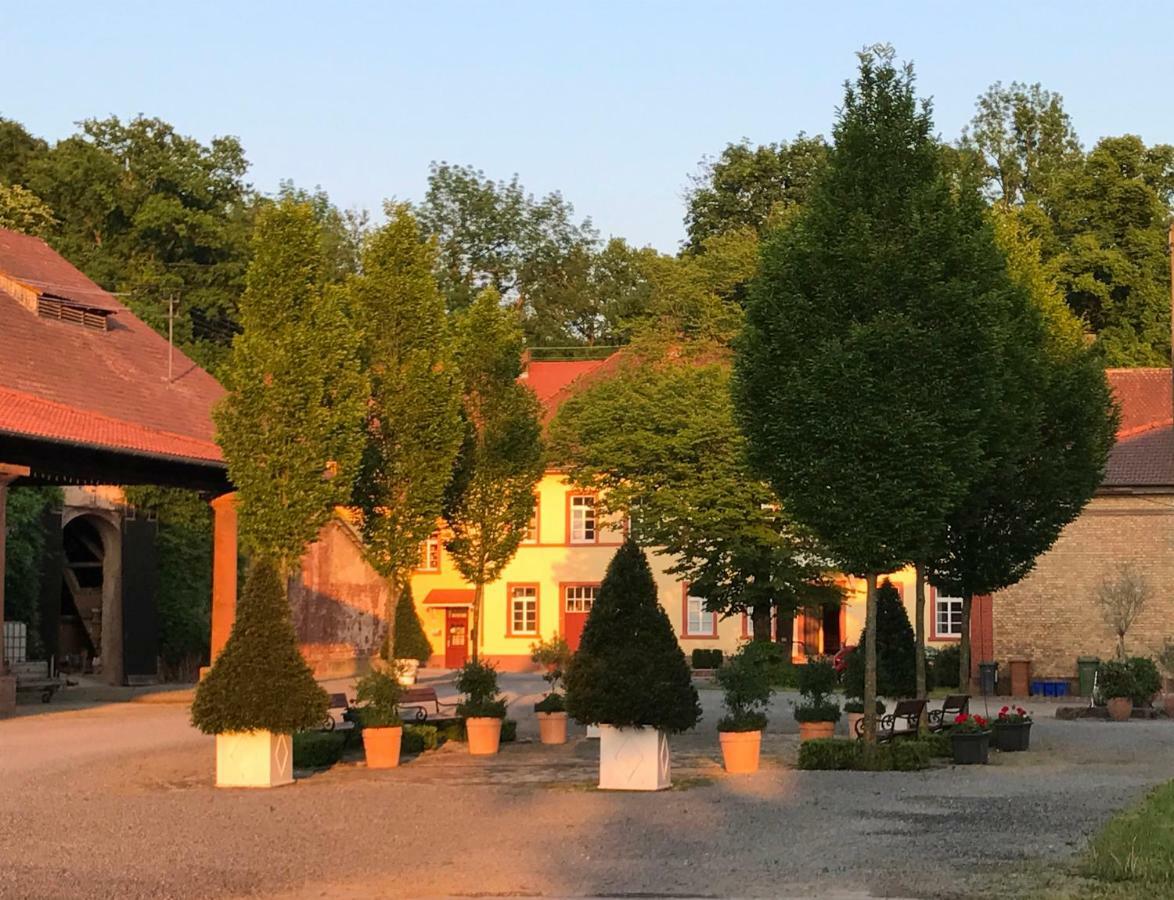 Elegantes Gaesteapartment Verano In Schloss Und Hofgut Langenzell Wiesenbach Eksteriør billede
